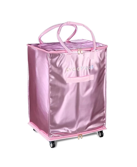 Сумка-тележка Byootique BubbleRush 20″ на колесах, розовая