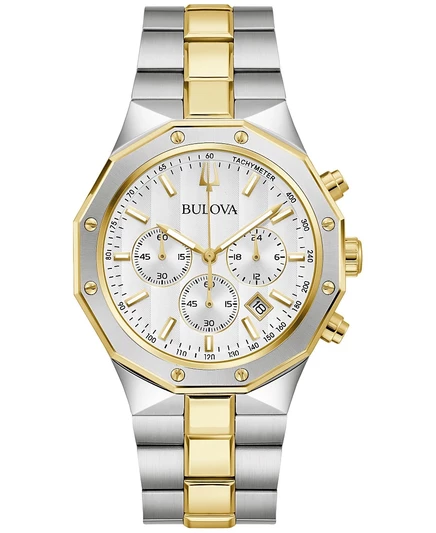 Мужские часы Bulova Prestige хронограф 40 мм двухцветные