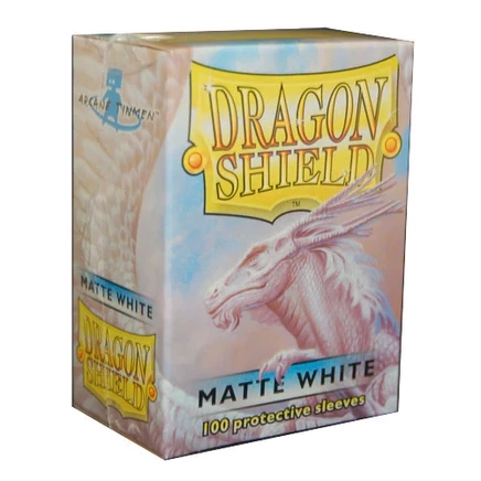 Протекторы карт Dragon Shield Matte, белые, 100 шт.