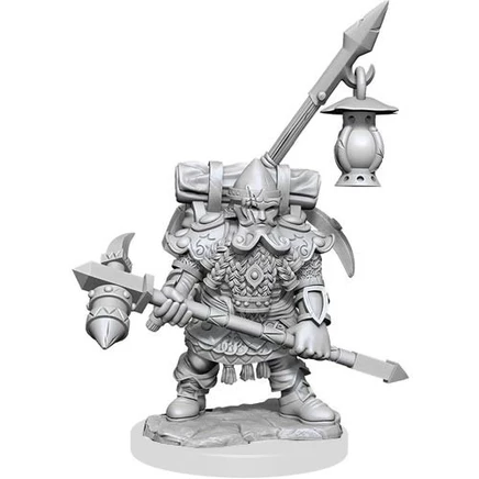 Миниатюра WizKids D&D Frameworks: W1 мужчина-дварф-воин