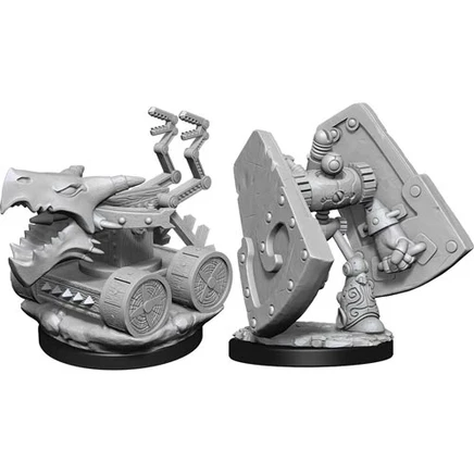 Миниатюры D&D Stone Defender и Oaken Bolter, неокрашенные