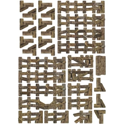 Террейн Battle Systems — деревянный забор, 120 см