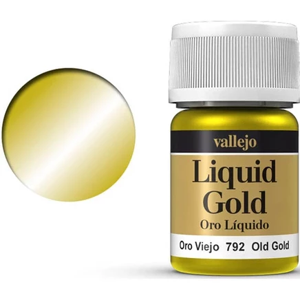 Краска Vallejo Liquid Gold, старинное золото, 35 мл
