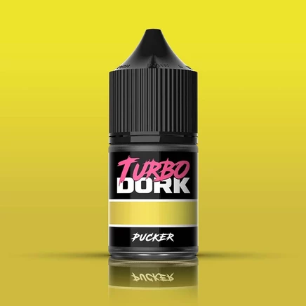 Краска акриловая металлик Turbo Dork Pucker, зелено-желтая, 22 мл