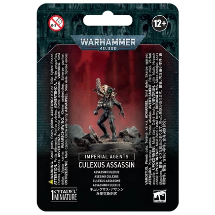 Миниатюра Warhammer 40K Culexus Assassin, пластиковая, основание 32 мм