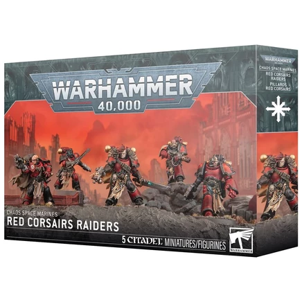 Набор миниатюр Games Workshop Warhammer 40K Red Corsairs Raiders, пластик, 5 шт.