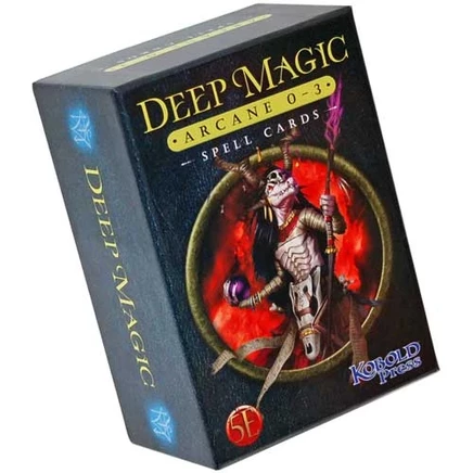 Карты заклинаний Kobold Press Deep Magic уровни 0–3 (D&D 5E)