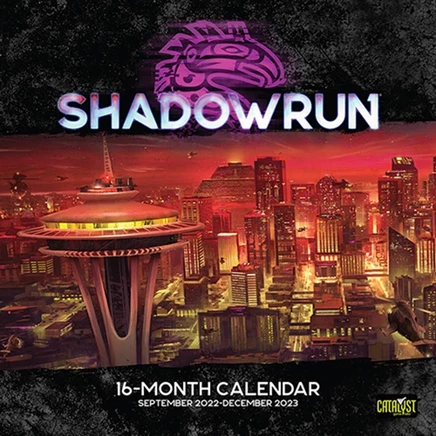 Календарь Catalyst Game Labs Shadowrun RPG, 16 мес. (сент 2022 — дек 2023)