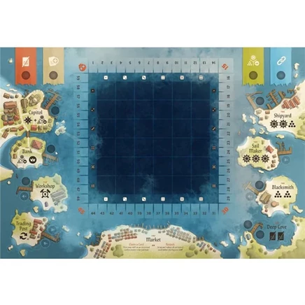 Игровой коврик для настольной игры Seas of Havoc, неопреновый, 64×43 см