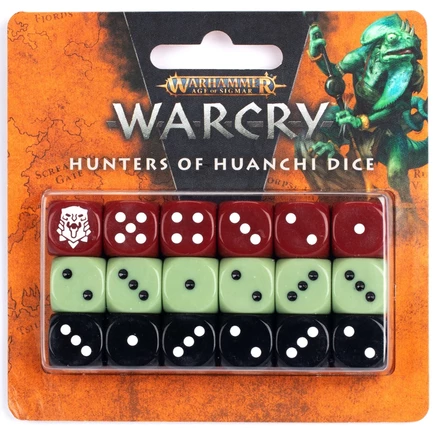 Набор шестигранных кубиков Warcry Hunters of Huanchi, 18 шт