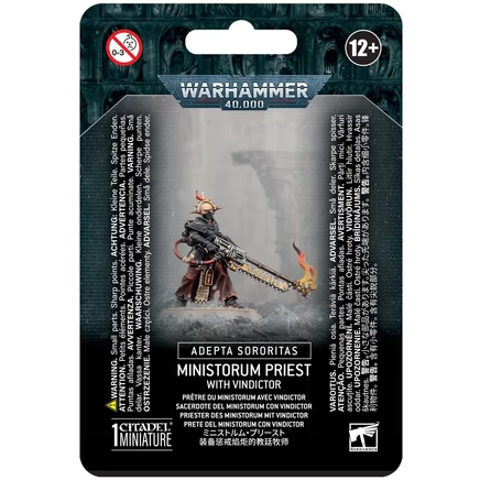 Warhammer 40K: Адепта Сороритас - священник Министорума с Виндикатором