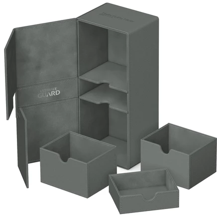 Коробка Ultimate Guard Twin Flip'n'Tray 266+, серая