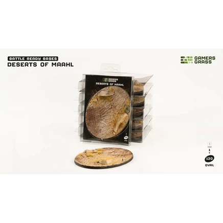 Овальная база Gamers Grass Deserts of Maahl, 120 мм