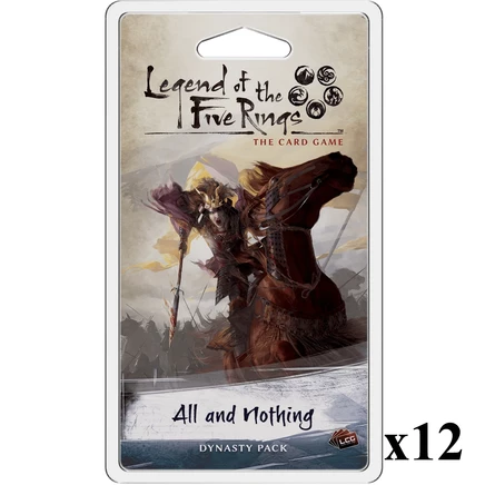 Кейс из 12 наборов династии для Legend of the Five Rings LCG «All & Nothing»