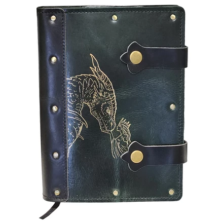Кожаный дневник Grimbeard Leather Adventure, зелёный