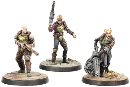 Миниатюры Modiphius Fallout: Ак-Ак, Синджин и Эйвери