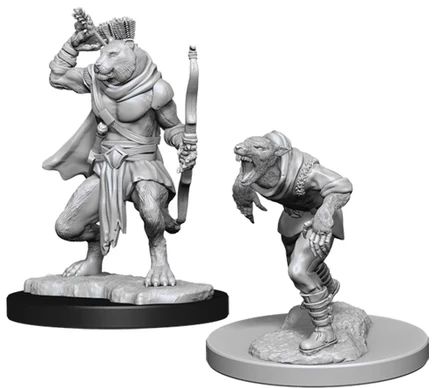 Набор миниатюр WizKids D&D: крысолюд и тигролюд
