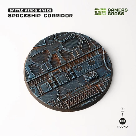 База для миниатюр Gamers Grass Spaceship Corridor 100 мм круглая