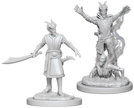 Миниатюры D&D: тифлинг-колдун, 6-я волна