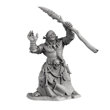 Миниатюра Next Level Miniatures Savage Orc Priest, 28 мм