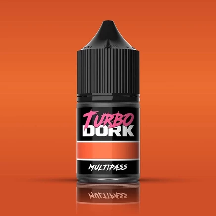 Акриловая краска Turbo Dork Multipass металлическая, 22 мл, оранжевая