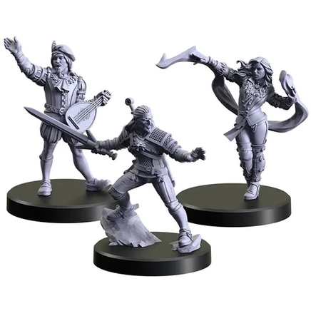 Набор миниатюр Monster Fight Club Geralt, Yennefer, Dandelion
