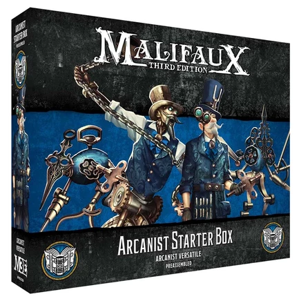 Стартовый набор Malifaux 3E Arcanists — 4 пластиковые миниатюры, 32 мм