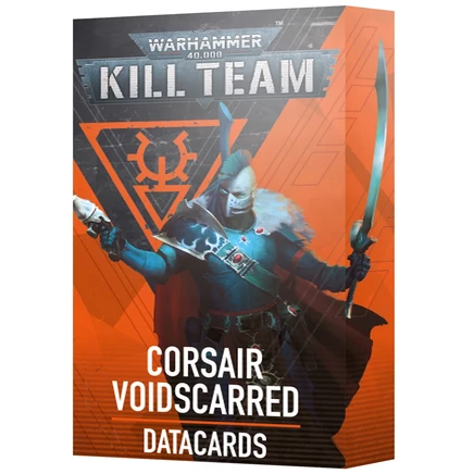 Карты данных для Kill Team: Corsair Voidscarred, набор 37 шт.