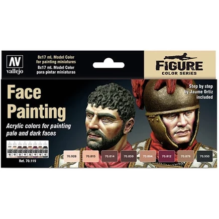 Набор красок Vallejo Face Painting, 8 х 17 мл