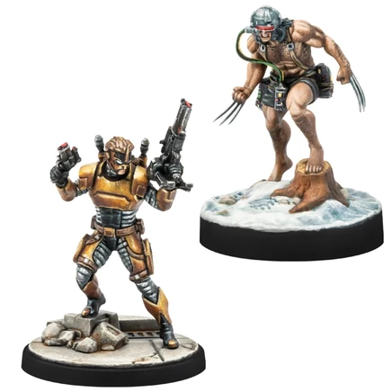 Набор миниатюр Marvel Crisis Protocol Weapon X и Maverick