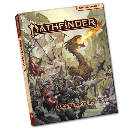 Книга Paizo Pathfinder 2E — Бестиарий 3 (карманное)