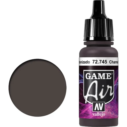 Краска Vallejo Game Air Charred Brown 17 мл