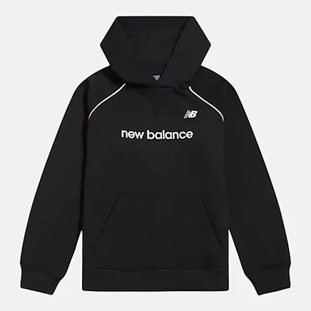 Худи New Balance Linear Team Graphic FT, черное