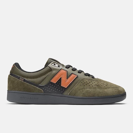 Унисекс кроссовки New Balance Numeric 508, оливково-оранжевые