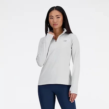 Толстовка New Balance Sport Essentials 1/4, темно-серая