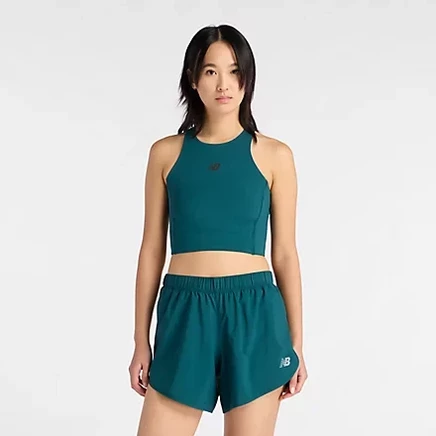 Укороченный топ New Balance RC Elite Storage, черный