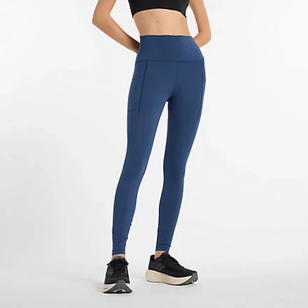 Женские леггинсы New Balance NB Sleek Pocket 27″, черные