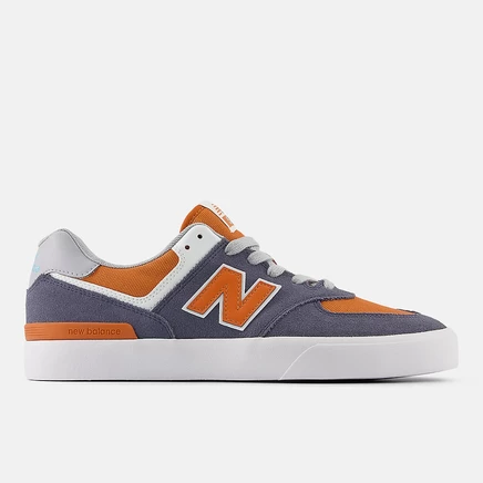 Унисекс скейтовые кеды New Balance NB Numeric 574 Vulc, темно-серые/коричневые