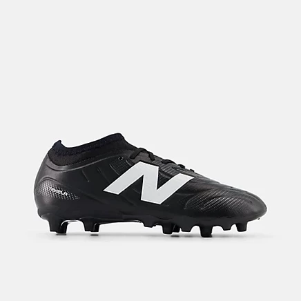 Детские бутсы New Balance Tekela V5, бело-черно-серебристые