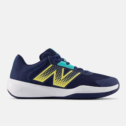 Мужские теннисные кроссовки New Balance 696v6, белые с апельсиновыми деталями