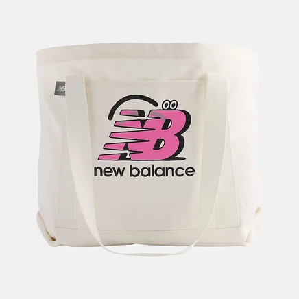 Унисекс тоут New Balance Graphic by Face Oka, светло-серый