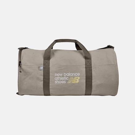 Унисекс сумка New Balance Canvas Duffel, хлопковый канвас, песочно-бежевый