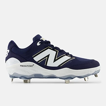 Мужские бутсы New Balance 3000v7, тёмно-синие с белым
