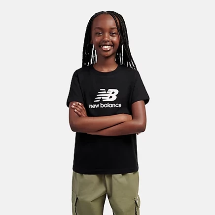 Футболка New Balance Stacked Logo, черная