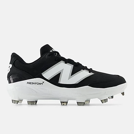 Мужские бейсбольные бутсы new balance fresh foam 3000v7, черные с белым