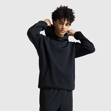 Худи New Balance Klutch Active Knit, сланцево-серый