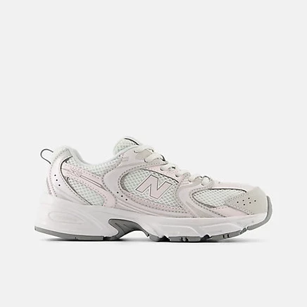 Кроссовки New Balance 530 Lace, белые с розовым