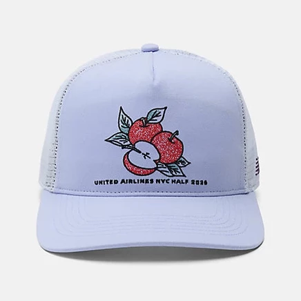 Унисекс кепка New Balance United Trucker, бирюзово-синяя