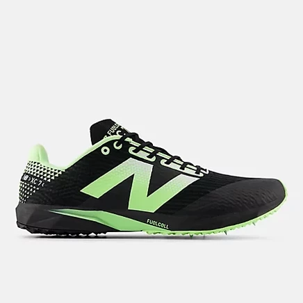 Кроссовки New Balance FuelCell XC7 v5, черные с мятным и белым