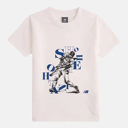 Детская футболка New Balance Shohei Graphic, белая